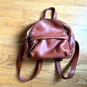 Madewell Mini backpack purse tan leather